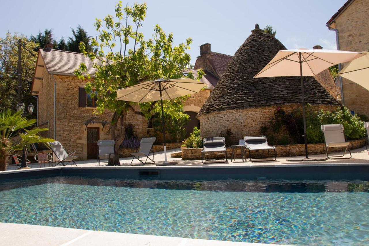 Aux Bories De Marquay, Chambres D'Hotes B&B Avec Piscine Et Spa Pres De Sarlat ภายนอก รูปภาพ