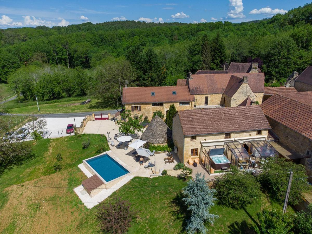 Aux Bories De Marquay, Chambres D'Hotes B&B Avec Piscine Et Spa Pres De Sarlat ภายนอก รูปภาพ