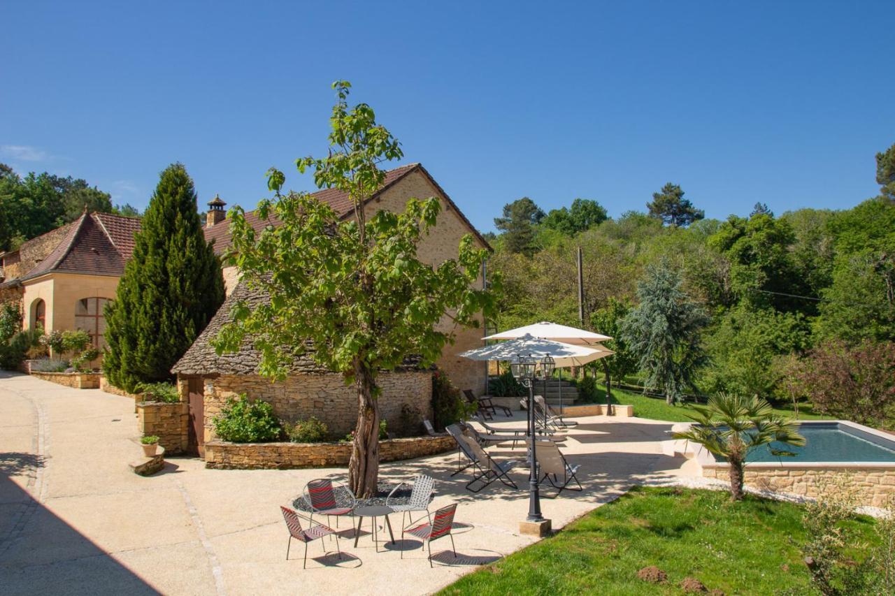 Aux Bories De Marquay, Chambres D'Hotes B&B Avec Piscine Et Spa Pres De Sarlat ภายนอก รูปภาพ