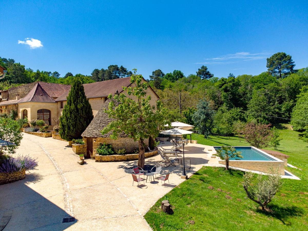 Aux Bories De Marquay, Chambres D'Hotes B&B Avec Piscine Et Spa Pres De Sarlat ภายนอก รูปภาพ